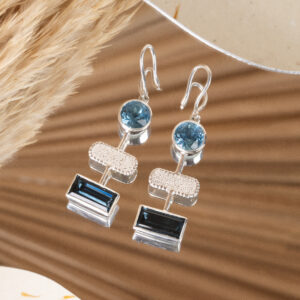 Lilac Sapphire Earrings E1C